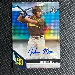 2021 Bowman Platinum Top Prospects Autographs Josh Mears Auto San Diego Padres
